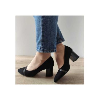 Pantofi Eleganti Dama  13462 Negri Velur - Black