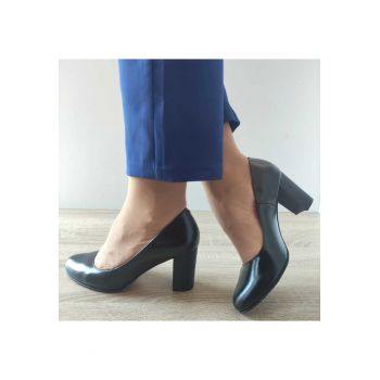 Pantofi Eleganti Dama  23336 Negri Cu Toc Foro - Black