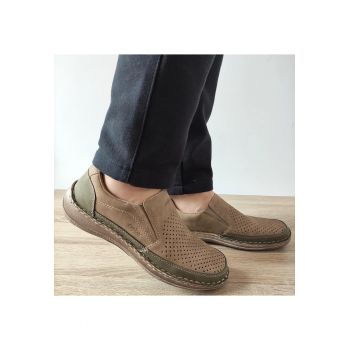 Pantofi Perforati Barbati  03079-64 Bej - Bej