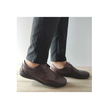 Pantofi Perforati Barbati  Ota 11 C4-N Maro Inchis - Brown