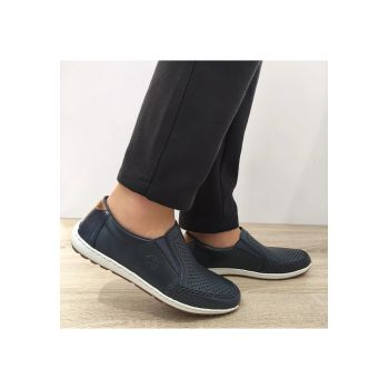 Pantofi Perforati Casual Barbati  08868-15 Bleumarin - Bleumarin