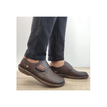 Pantofi Perforati Casual Barbati  98383 Maro Inchis - Brown