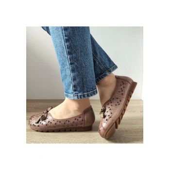 Pantofi Perforati Dama  106 Apricot - Apricot