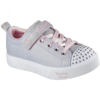 Adidasi Pantofi sport copii Skechers Heart Steps - Shimmer Sweetie 314620L-GYPK