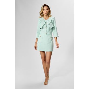 Compleu elegant format din fusta si sacou Peyton Mint