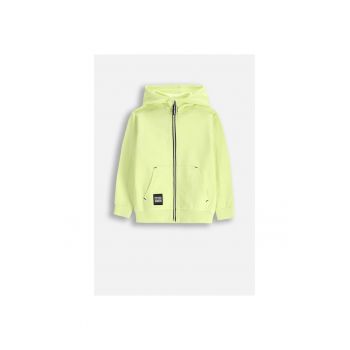 Hanorac Verde lime cu fermoar