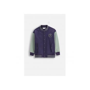 Jacheta varsity stil colorblock