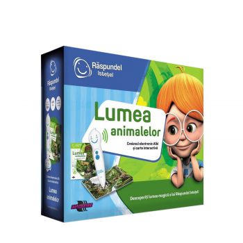 Pachet carte si creion lumea animalelor