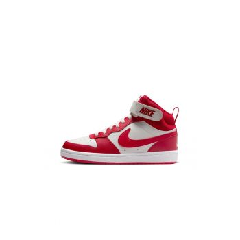 Pantofi sport - Court Borough Mid 2 (Gs) - Piele naturala - Alb