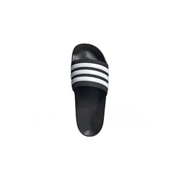 Papuci barbati -  Sintetic - Negru/Alb