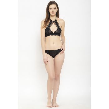 Sutien de dantela cu decupaj frontal