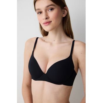Sutien uni fara sustinere metalica - Negru -