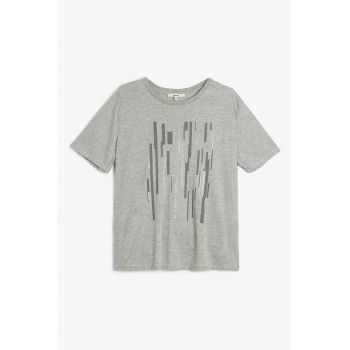 Tricou cu imprimeu geometric