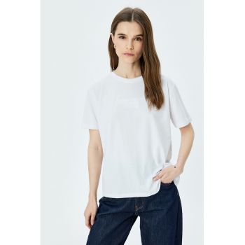 Tricou de bumbac cu text