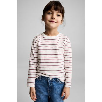 Bluza din bumbac cu model in dungi