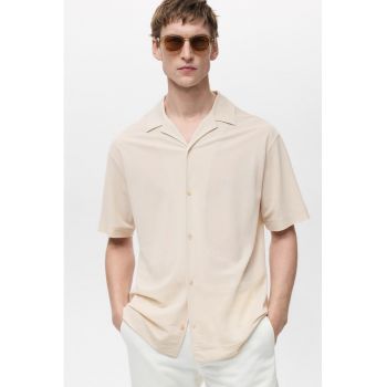 Camasa regular fit din amestec de modal
