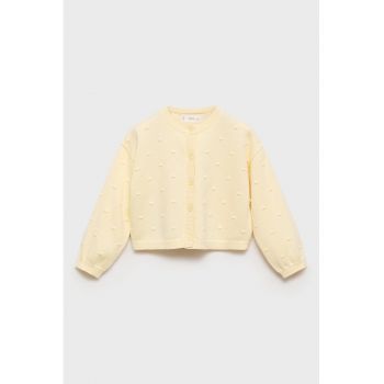 Cardigan tricotat cu broderii
