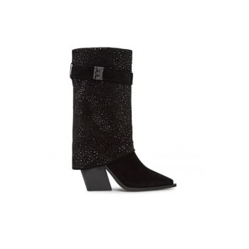 Ghete dama -  303084691 - Negru - Piele intoarsa