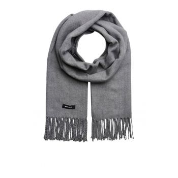 Jack&Jones - Fular tricotat cu franjuri