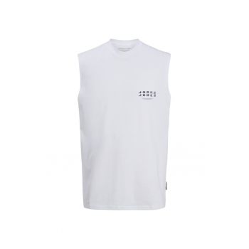 Maiou JACK &JONES Charge Front SP Alb