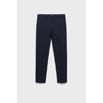 Pantaloni conici din amestec de in
