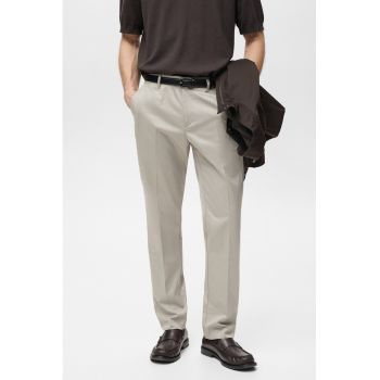 Pantaloni eleganti cu buzunare oblice