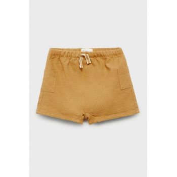 Pantaloni scurti din amesctec de in