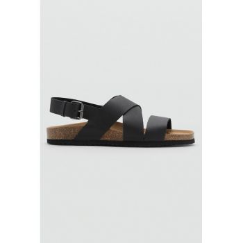 Sandale de piele cu barete incrucisate