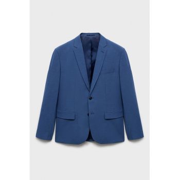 Scaou slim-fit cu revere decupate