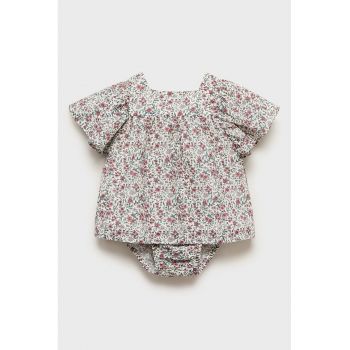 Set de chiloti si rochie cu imprimeu floral - 2 piese