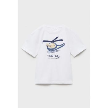 Tricou de bumbac cu imprimeu grafic