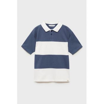 Tricou polo cu model in doua nuante