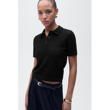 Tricou polo tricotat