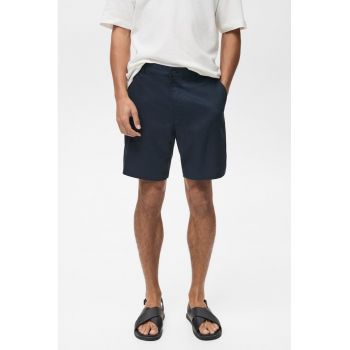 Bermude slim fit din amestec de in