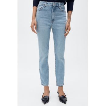 Blugi crop cu croiala slim-fit Claudia