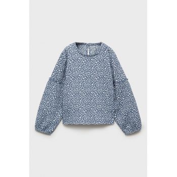 Bluza cu buline si decolteu rotund