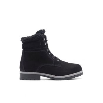 Botine dama -  590558808263738 - Piele naturala/Piele nabuc - Negru