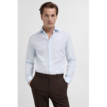 Camasa slim fit cu guler ascutit