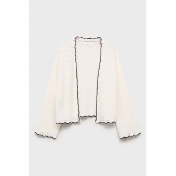 Cardigan cu garnituri contrastante