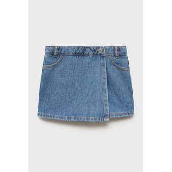 Fusta-pantalon mini din denim