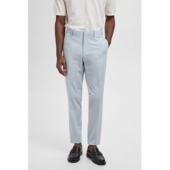 Pantaloni eleganti elastici cu croiala slim-fit