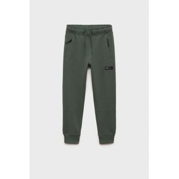 Pantaloni jogger cu talie medie si snur