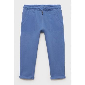 Pantaloni regular-fit din bumbac cu snururi
