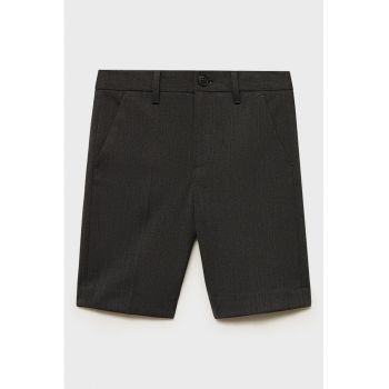 Pantaloni scurti cu talie medie si buzunare