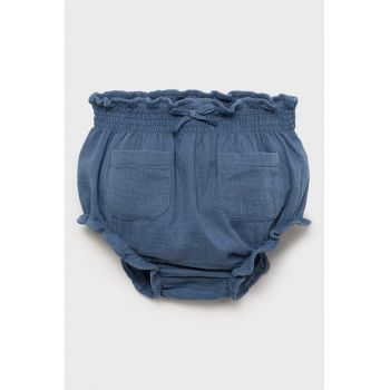 Pantaloni scurti din bumbac cu aspect de denim