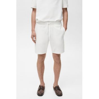 Pantaloni scurti uni cu snur