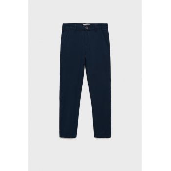 Pantaloni skinny din bumbac si in