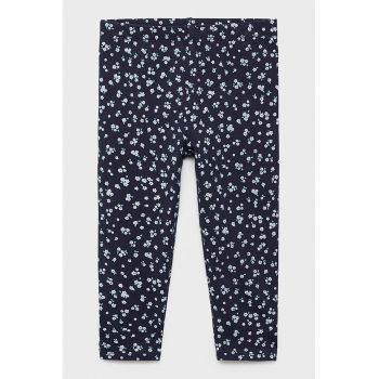 Pantaloni striati cu model floral