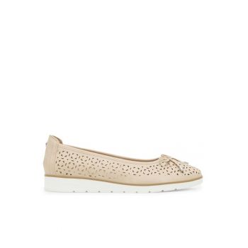 Pantofi dama -  306801 - Piele ecologica - Bej