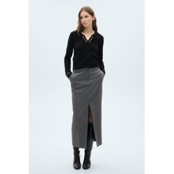 Pulover polo cu maneci lungi